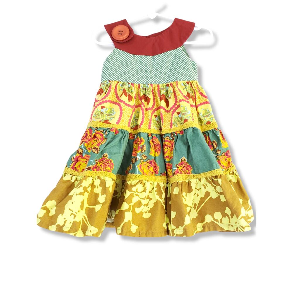 Persnickety Girls 2 Vintage Nettie Dress Emerald Pine